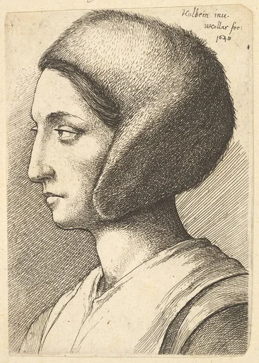 Margaret Griggs (Woman in a fur bonnet, profile to the left)