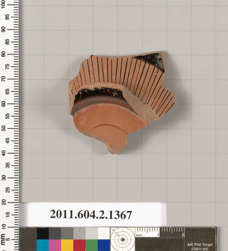 Terracotta fragment of a skyphos (deep drinking cup)
