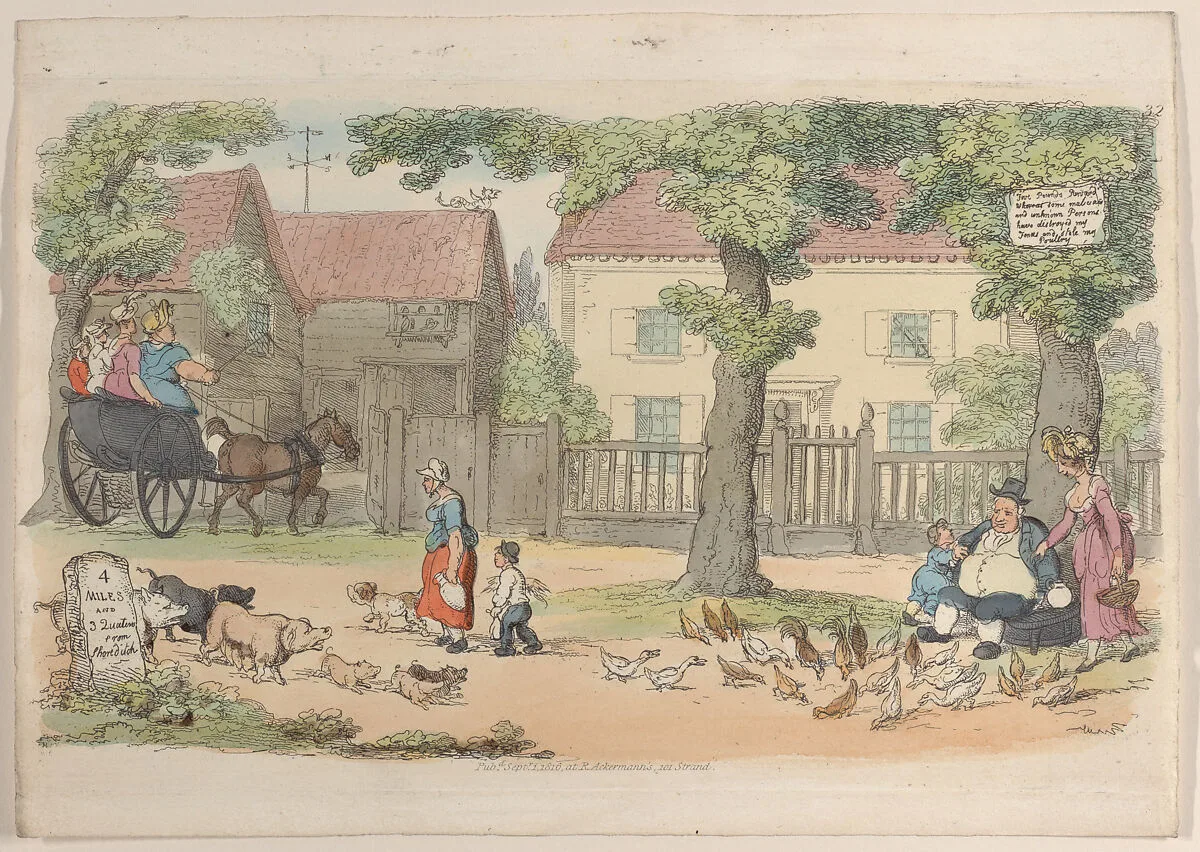 Plate 32, from "World in Miniature" — Rudolph Ackermann, London|Thomas Rowlandson