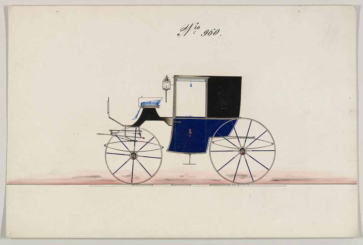 Design for Brougham, no. 960 — Brewster & Co.
