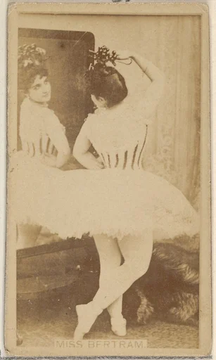 Miss Bertram, from the Actors and Actresses series (N45, Type 8) for Virginia Brights Cigarettes