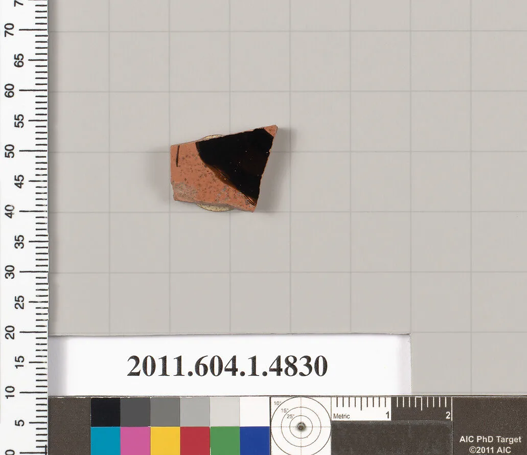 Terracotta fragment of a kylix (drinking cup) — Unknown