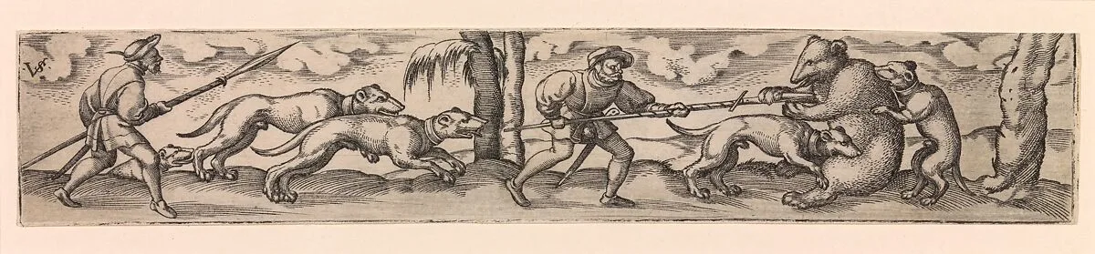Copy of Bear Hunt — Virgil Solis|Anonymous, 16th century