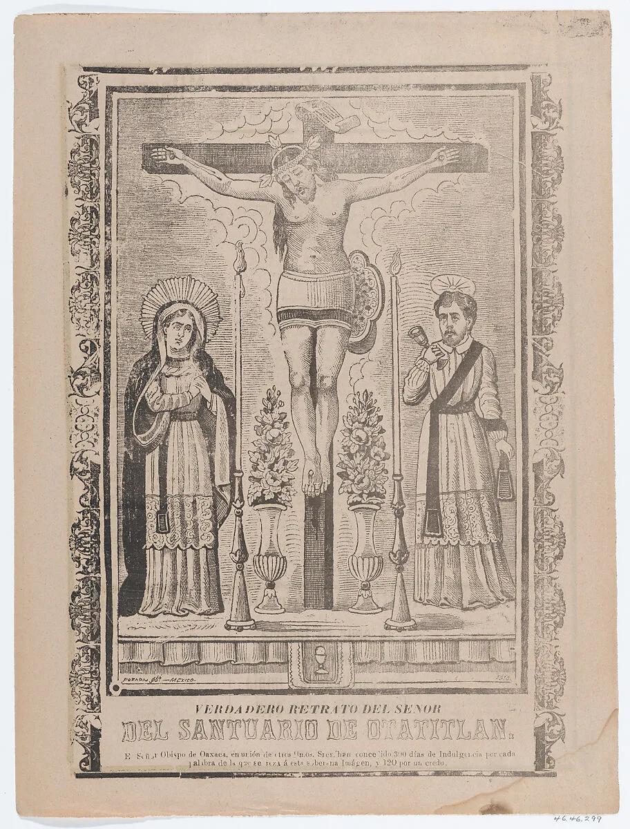 An indulgence with an image of Our Lord of Chalma — José Guadalupe Posada|Antonio Vanegas Arroyo