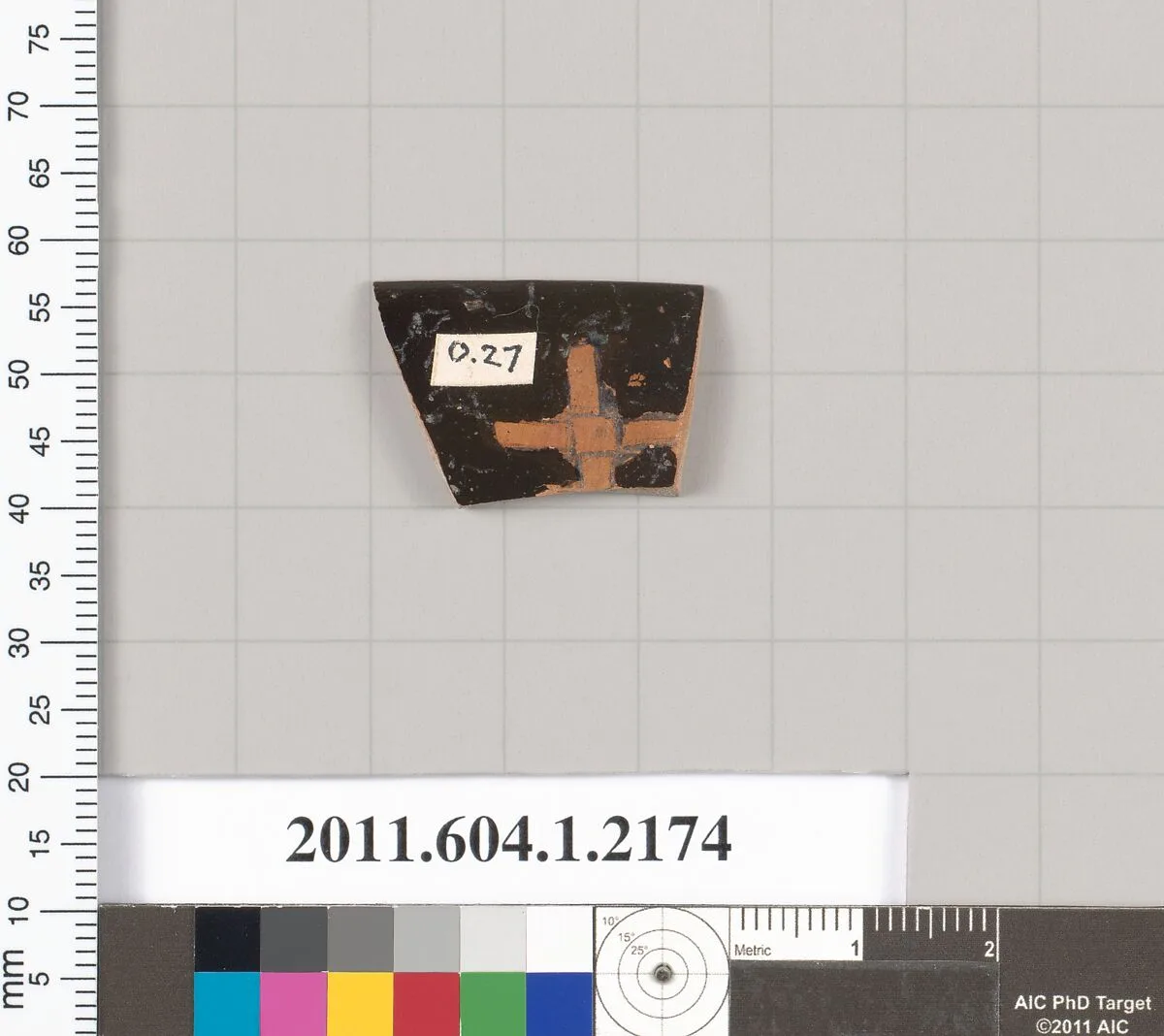 Terracotta rim fragment of a kylix (drinking cup) — Unknown