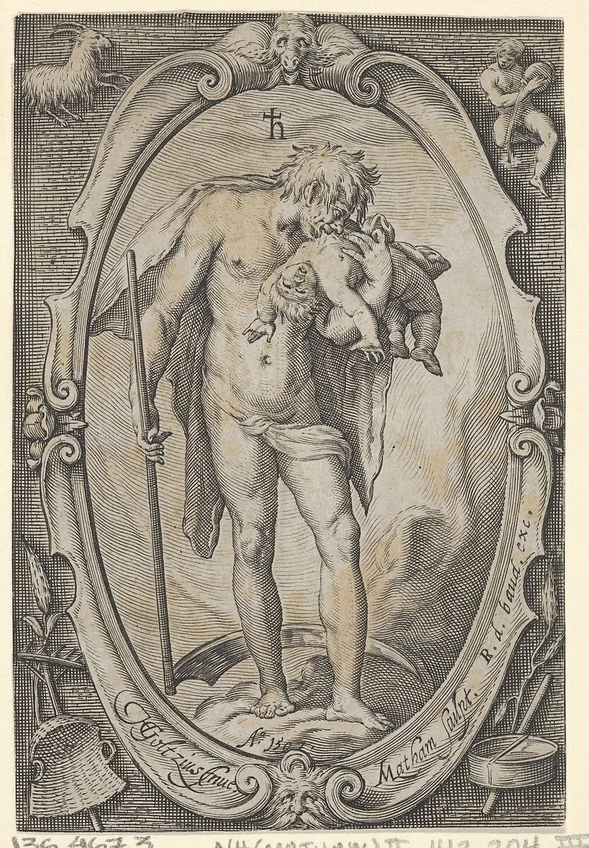 Saturn, from "The Planets" — Jacob Matham|Hendrick Goltzius