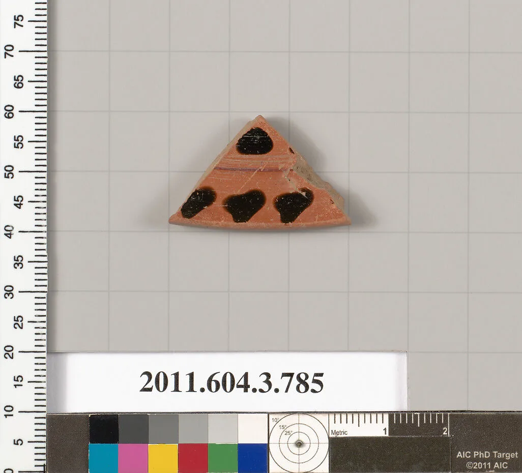 Terracotta fragment of a lid — Unknown