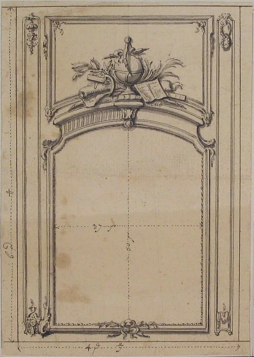 Design for Wall Paneling — Anonymous, French, 18th century