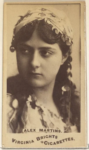 Alex Martins, from the Actors and Actresses series (N45, Type 1) for Virginia Brights Cigarettes