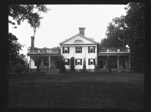 [Greek Revival House with Full-Façade Porch, Cherry Valley, New York?]