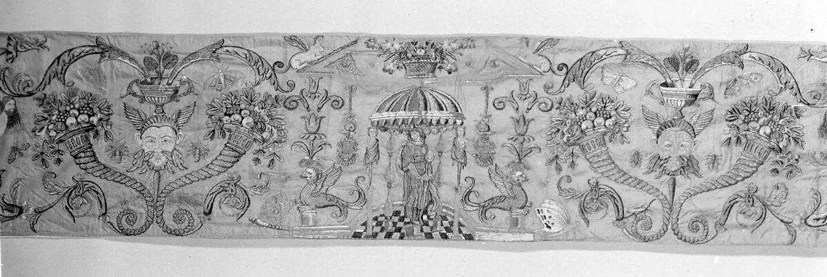 Valance with grotesques — Unknown