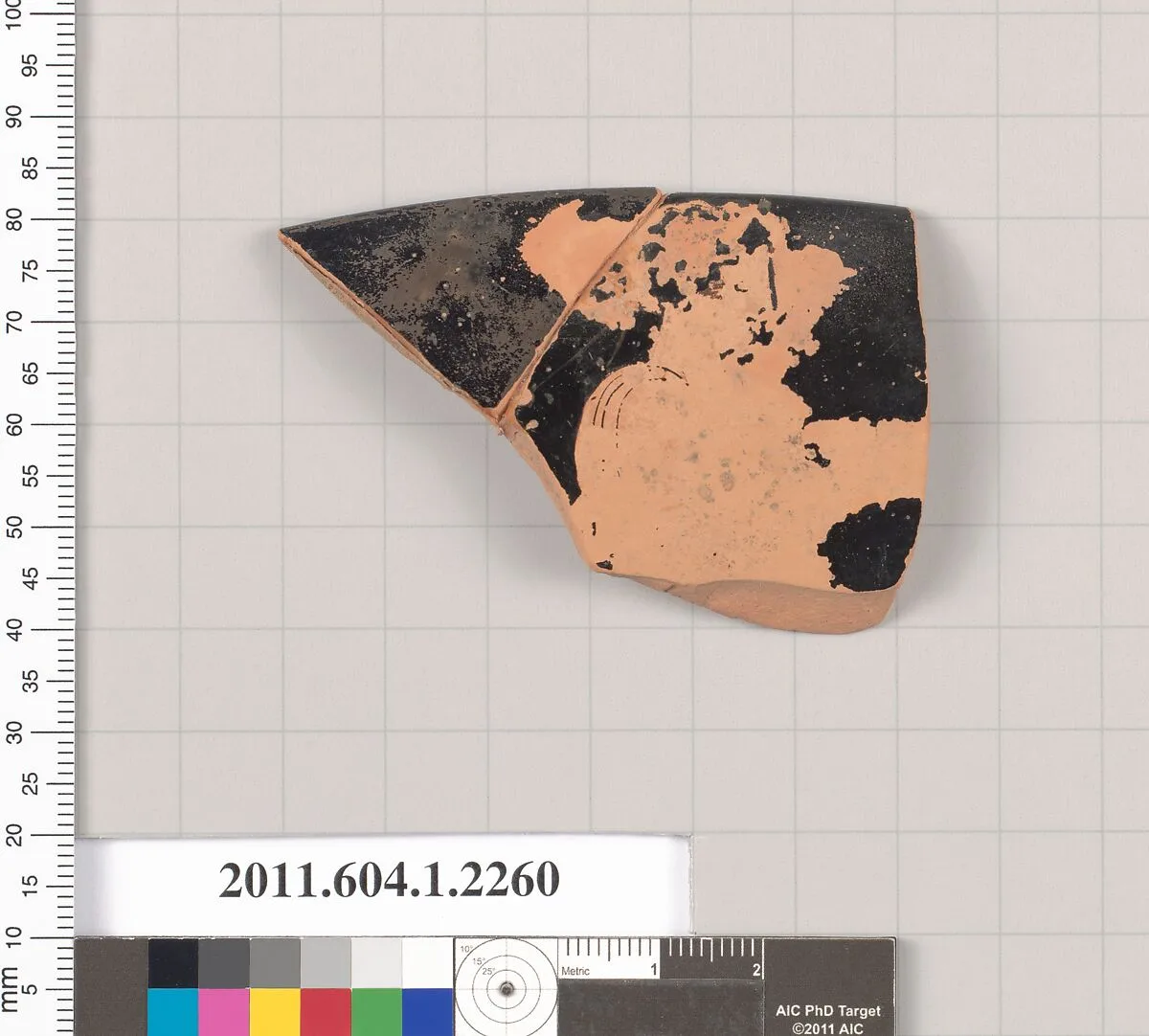 Terracotta rim fragment of a kylix (drinking cup) — Unknown