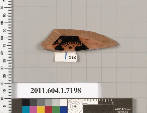 Terracotta fragment of a kylix (drinking cup)