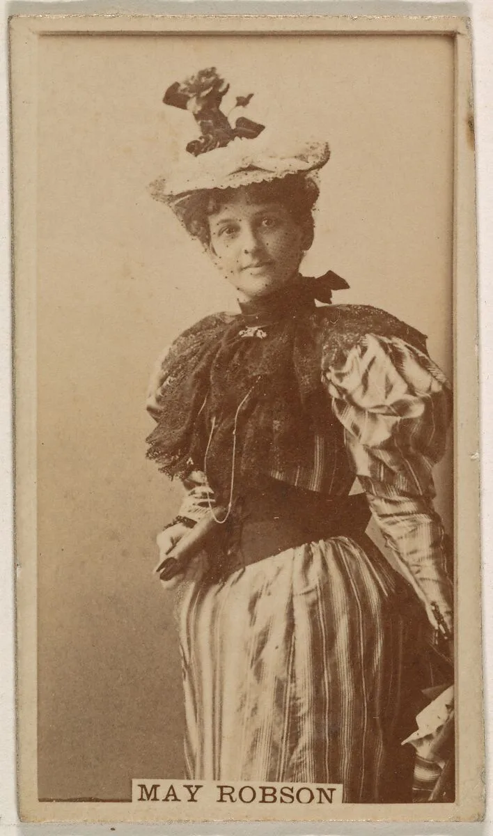 May Robson, from the Actresses series (N245) issued by Kinney Brothers to promote Sweet Caporal Cigarettes — Kinney Brothers Tobacco Company
