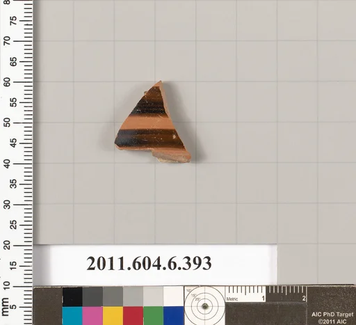 Terracotta fragment of a closed shape