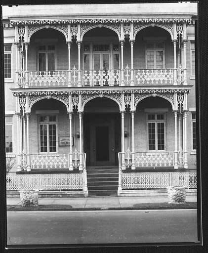 [Two-Story House with Cast-Iron Porch and Balcony, Mobile, Alabama]