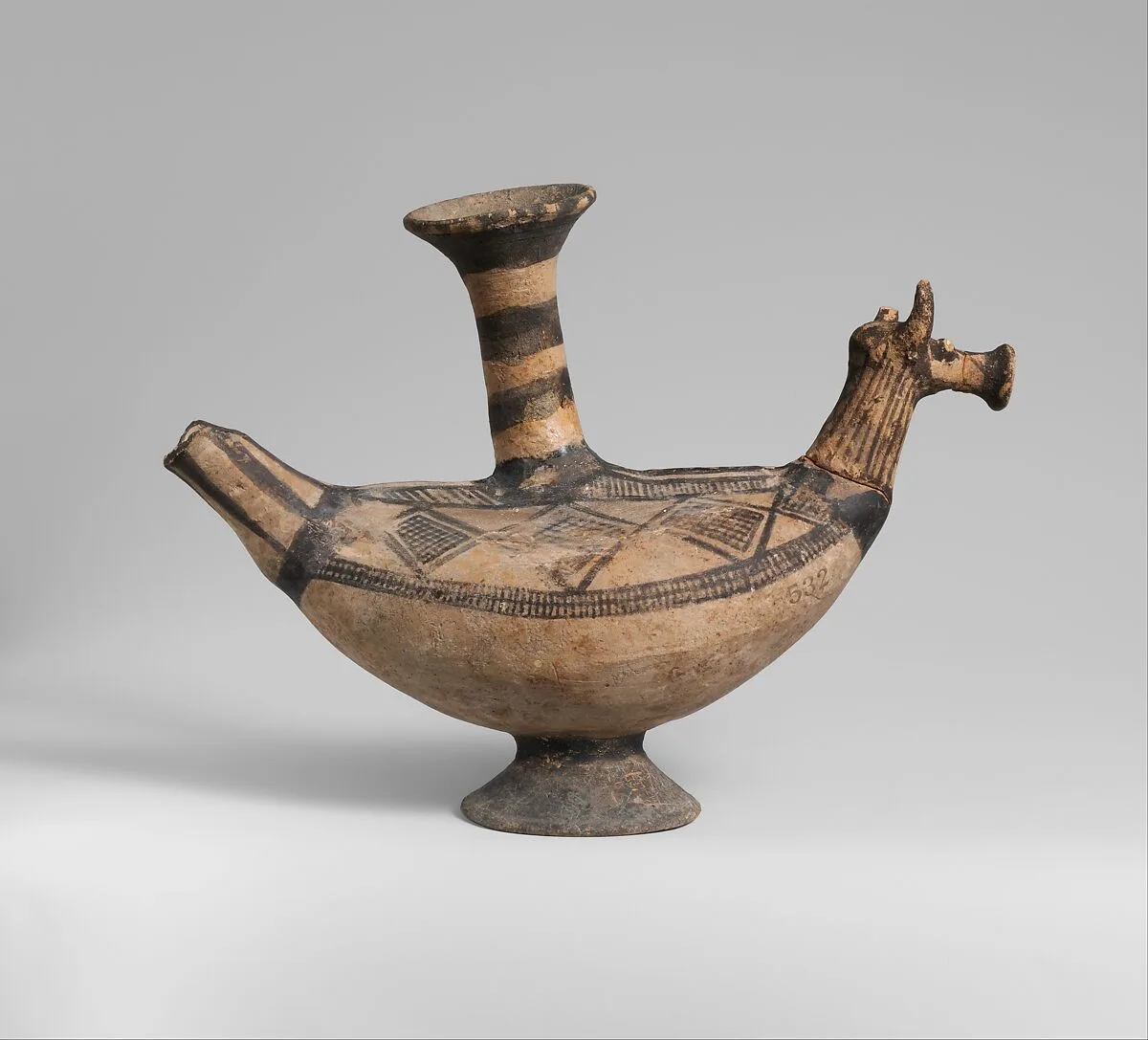 Terracotta vase in the form of an animal — Unknown