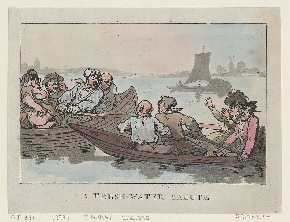 A Fresh-Water Salute — Thomas Rowlandson