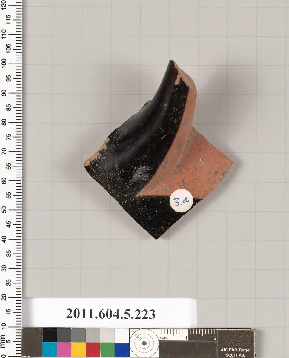 Terracotta fragment of a kylix (drinking cup) — Unknown