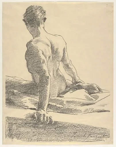 Study of a Young Man, Seen from the Back