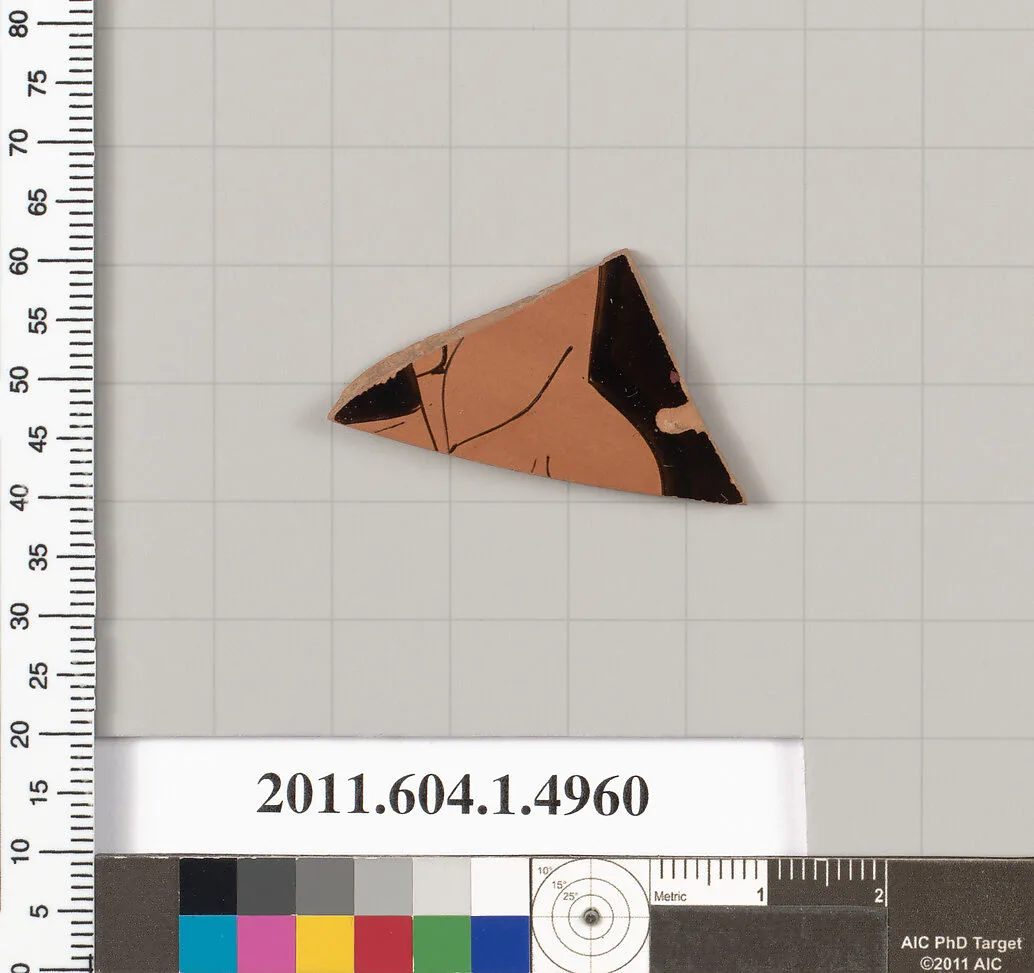 Terracotta fragment of a kylix (drinking cup) — Unknown