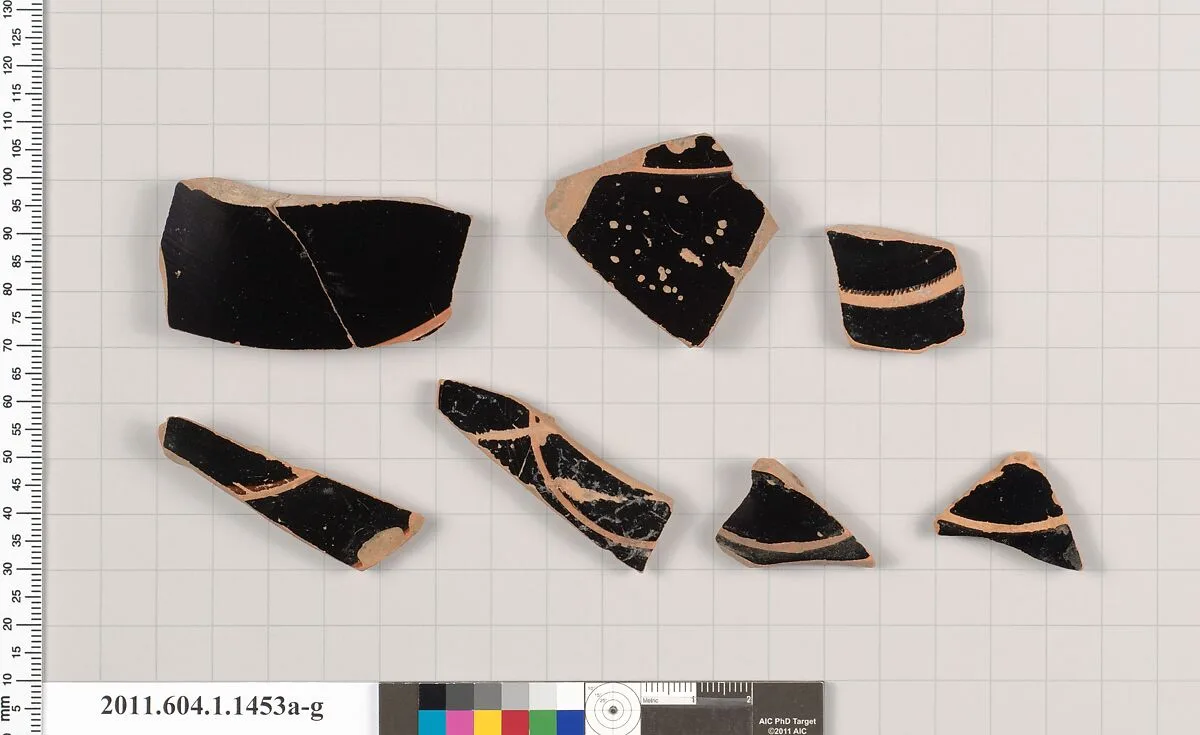 Terracotta fragments of kylikes (drinking cups) — Unknown