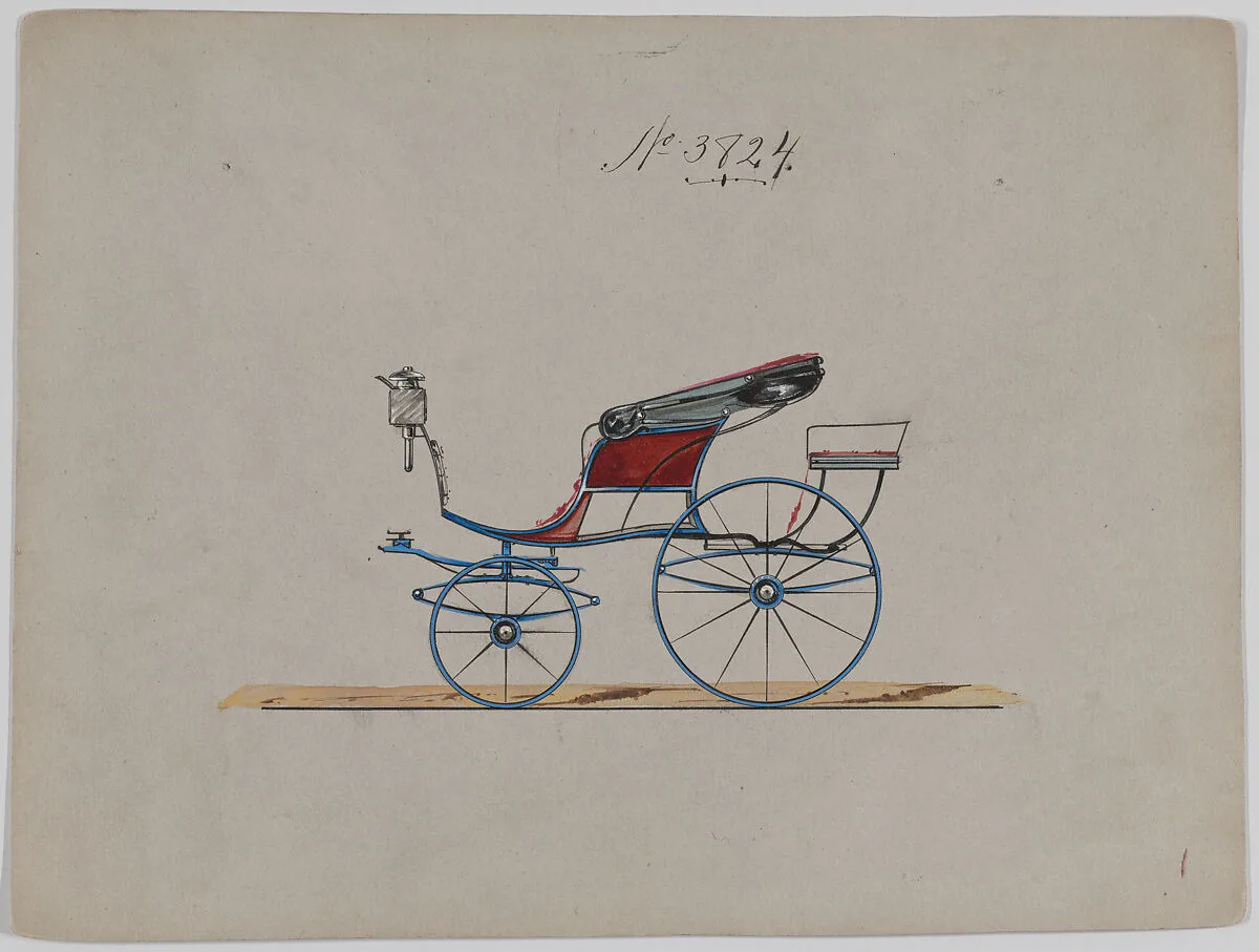 Design for Pony Phaeton, no. 3824 — Brewster & Co.