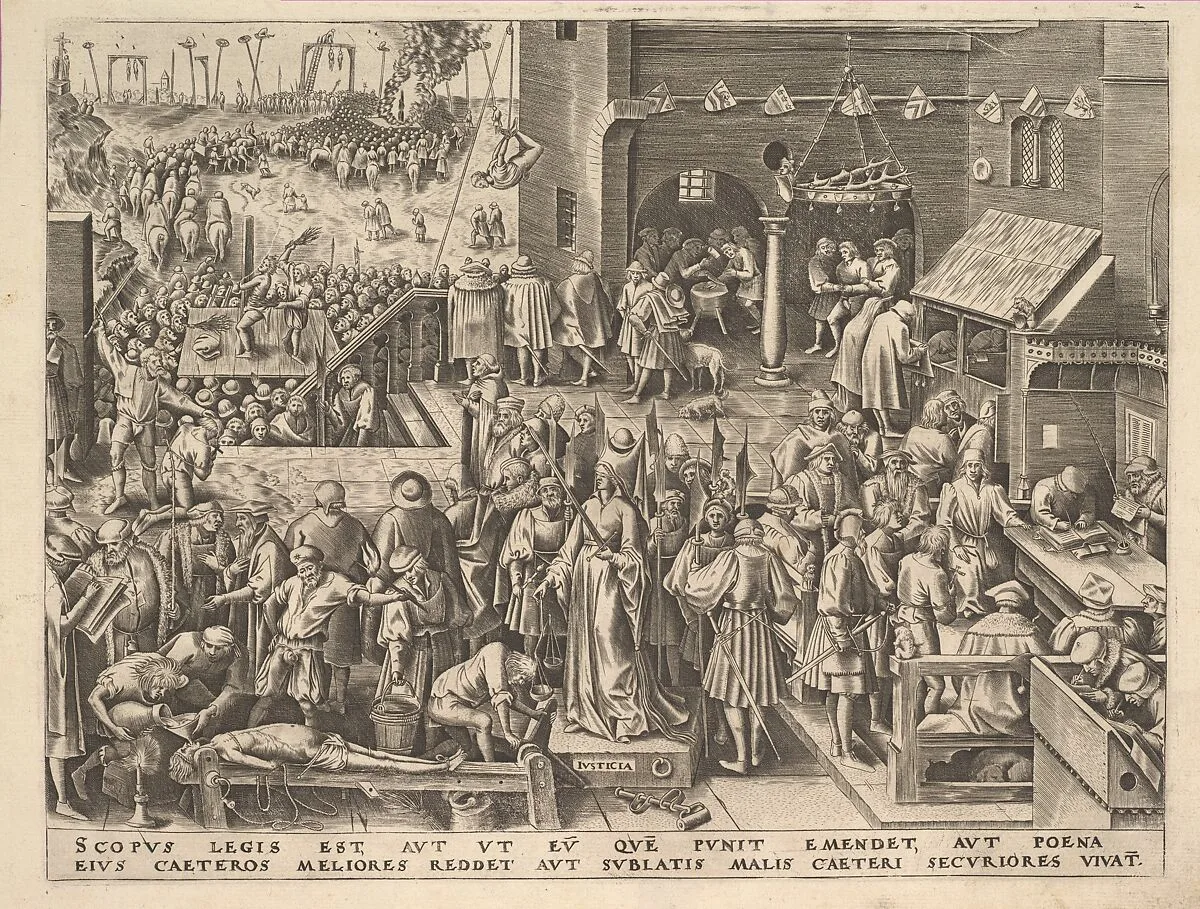Justice (Justicia) from The Virtues — Philips Galle|Pieter Bruegel the Elder|Hieronymus Cock