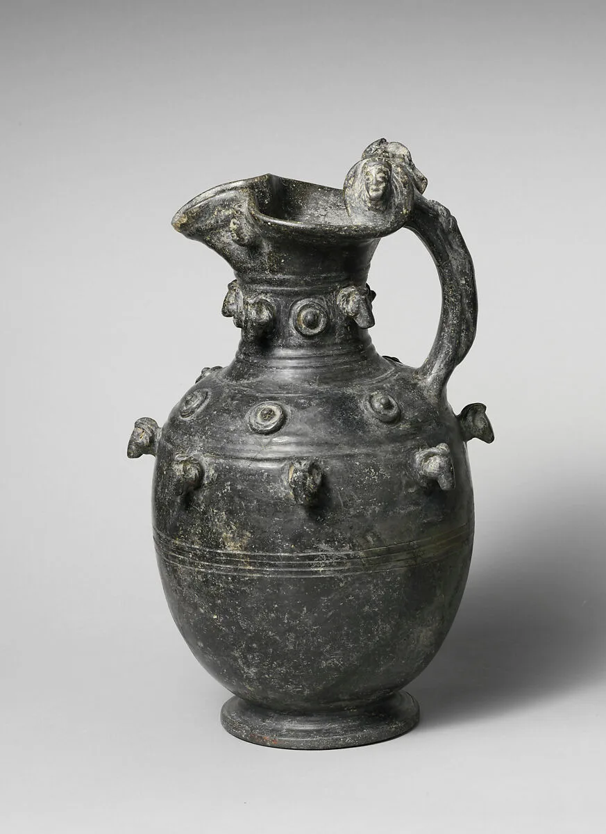 Terracotta trefoil oinochoe (jug) — Unknown