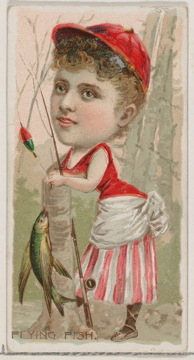 Flying Fish, from the series Fishers and Fish (N74) for Duke brand cigarettes — W. Duke, Sons & Co.|Knapp & Company