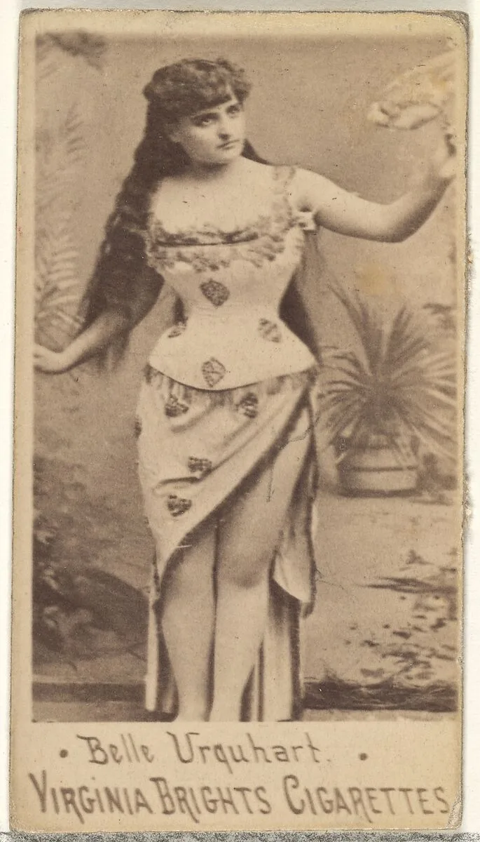 Belle Urquhart, from the Actors and Actresses series (N45, Type 1) for Virginia Brights Cigarettes — Allen & Ginter