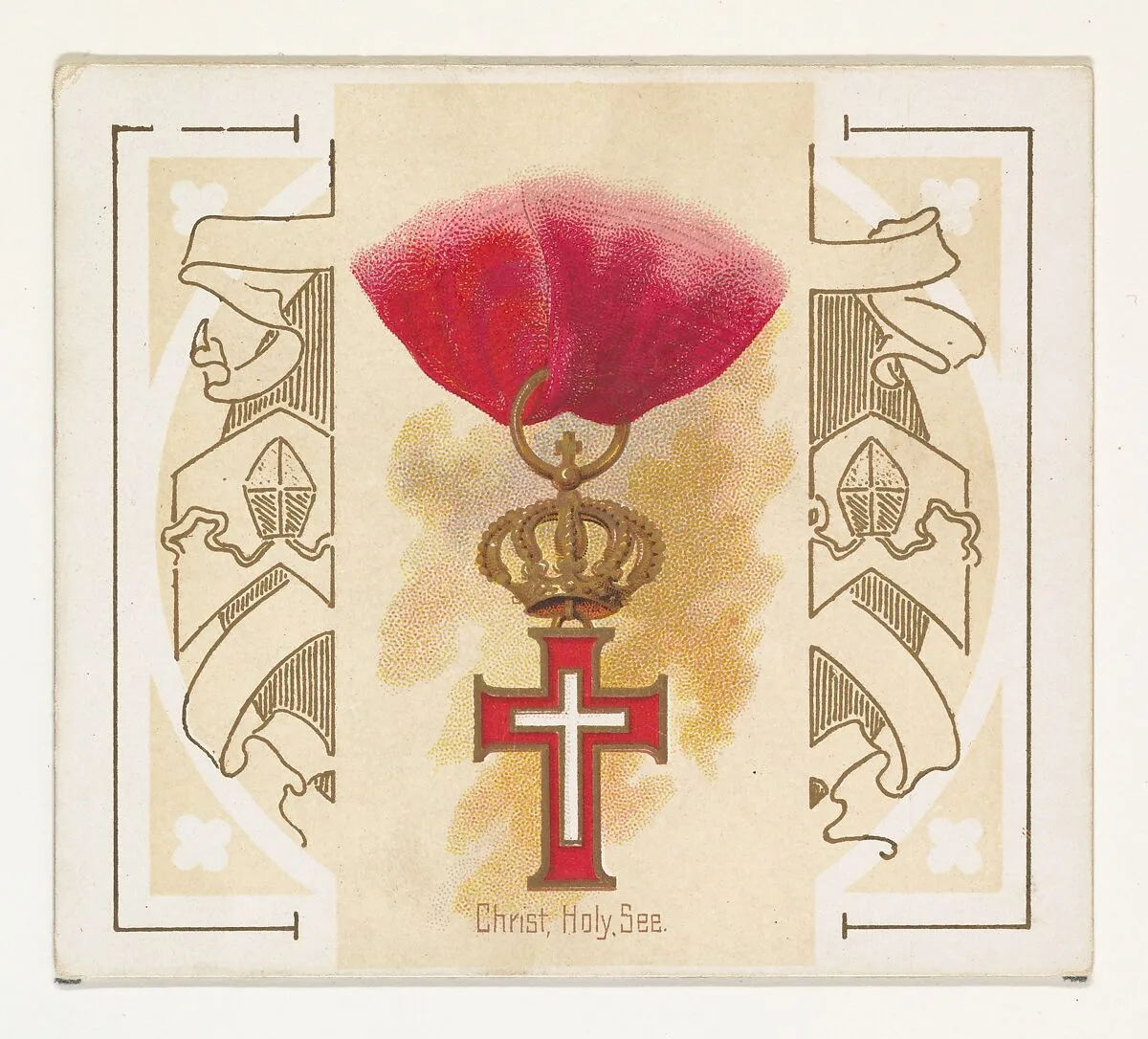 Christ, Holy, See, from the World's Decorations series (N44) for Allen & Ginter Cigarettes — Allen & Ginter|Lindner, Eddy & Claus