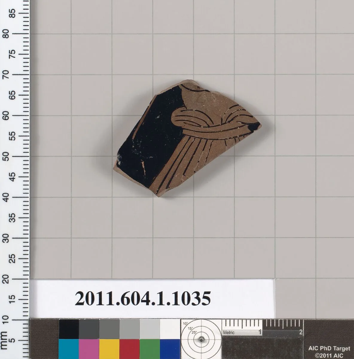 Terracotta fragment of a kylix (drinking cup) — Unknown