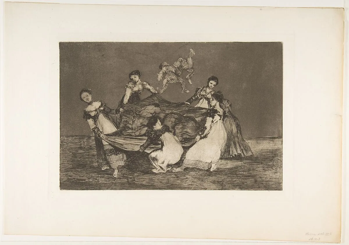 'Feminine Folly' from the 'Disparates' (Follies / Irrationalities) — Goya (Francisco de Goya y Lucientes)