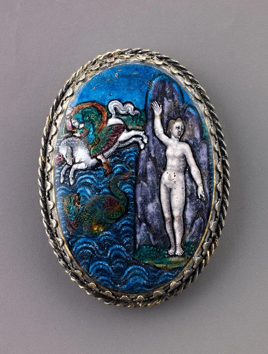 Watchcase cover: Perseus and Andromeda — Jean II Reymond