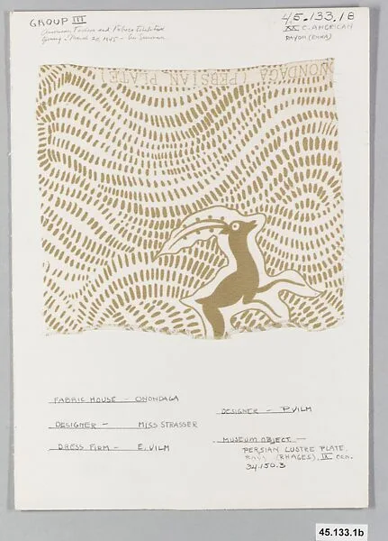 Piece — Simone Strasser|Onondaga Silk Company, Inc.
