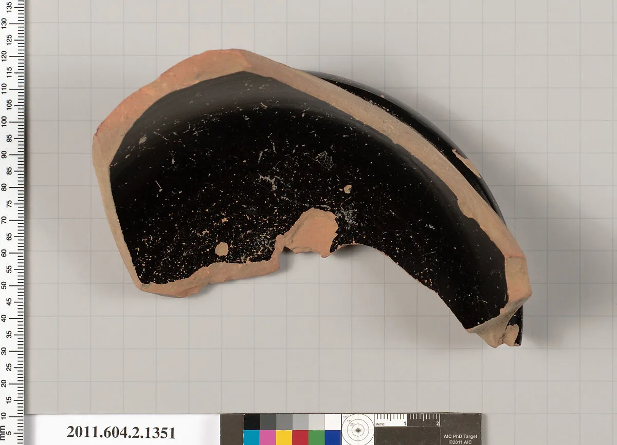 Terracotta fragment of a skyphos (deep drinking cup) — Unknown
