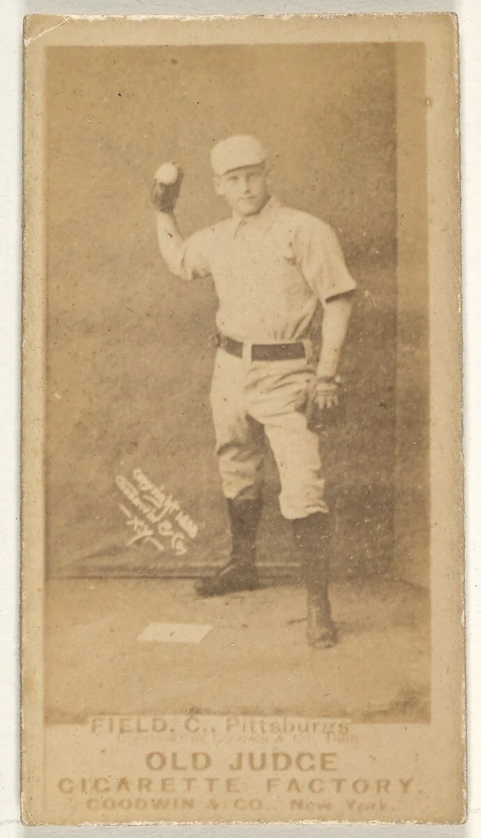 John Joseph "Jocko" Fields, Catcher, Pittsburgh, from the Old Judge series (N172) for Old Judge Cigarettes — Goodwin & Company