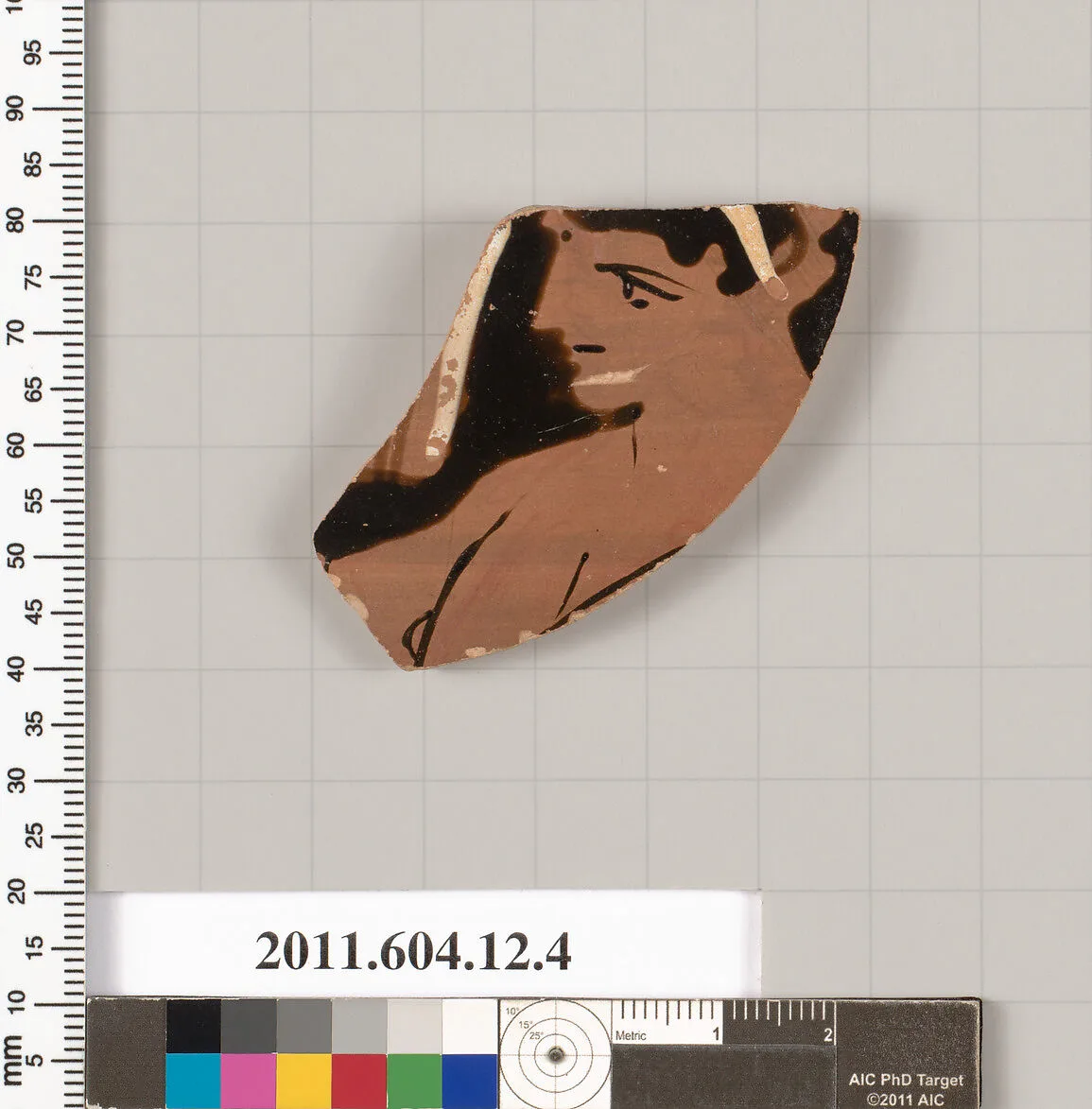 Terracotta fragment of a closed shape — Painter of Berlin F 3383