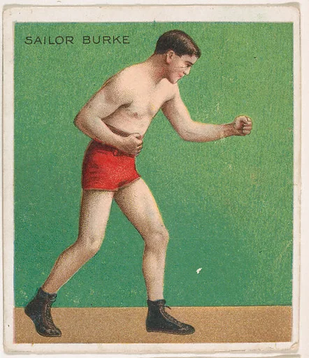 Sailor Burke, Boxing, from Mecca & Hassan Champion Athlete and Prize Fighter collection, 1910
