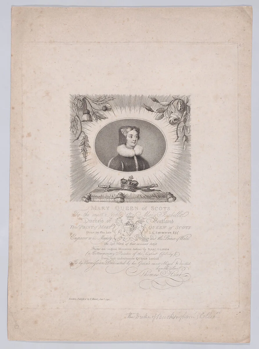 Mary, Queen of Scots — Mary, Queen of Scots|John Keyse Sherwin|Isaac Oliver|Thomas Hunt