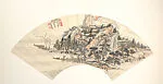近代 周元亮 山水 扇面|Landscape — Zhou Yuanliang