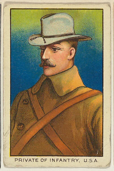 Private of Infantry, United States, from the Military series (T79) issued by the American Tobacco Company — American Tobacco Company