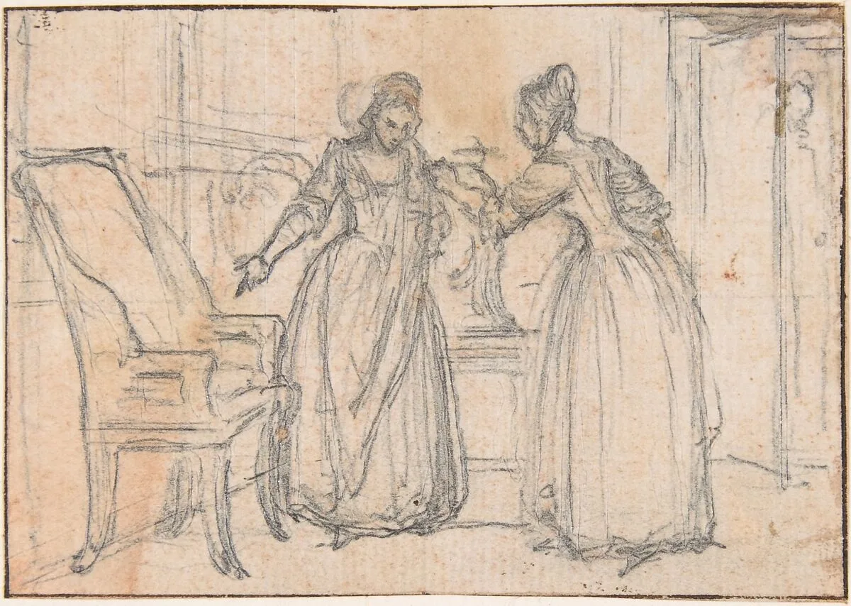 Study for an Engraving of "Songs in the Opera of Flora" — Hubert François Gravelot