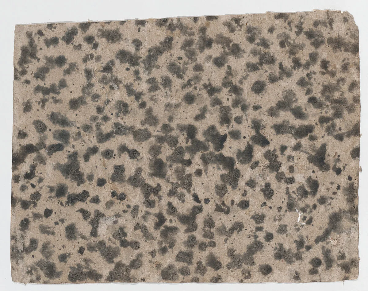 Sheet with an overall splotchy pattern — Anonymous