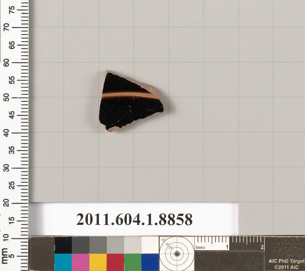 Terracotta fragment of a kylix (drinking cup) — Unknown