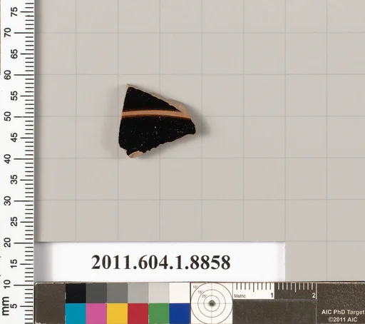 Terracotta fragment of a kylix (drinking cup)