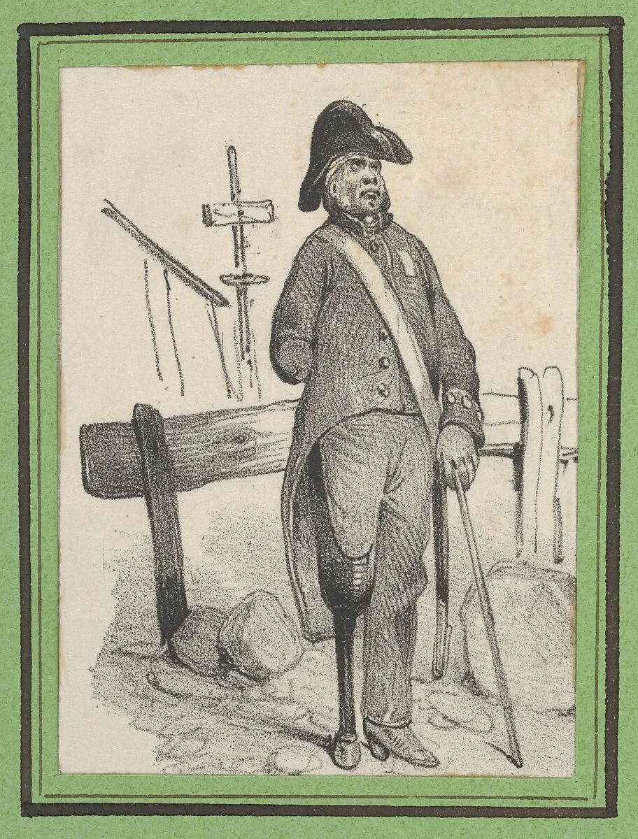 Soldier with a pegleg — Victor Adam