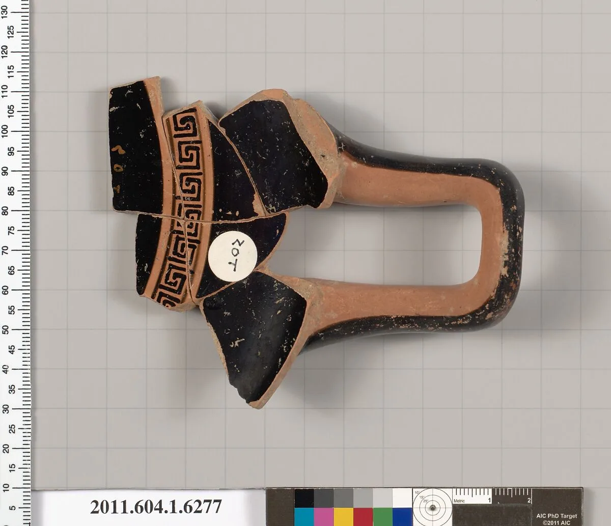 Terracotta fragment of a kylix (drinking cup) — Unknown