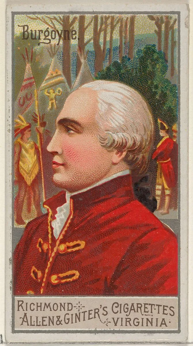 John Burgoyne, from the Great Generals series (N15) for Allen & Ginter Cigarettes Brands — Allen & Ginter|George S. Harris & Sons